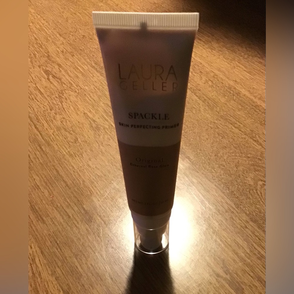 LAURA GELLER Spackle Skin Perfecting Primer in “Ethereal Rose Glow”.  Opened
